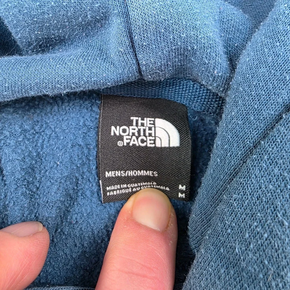 The North Face Mens M Half Dome Blue Hoodie Sweatshirt Never Stop Exploring Logo